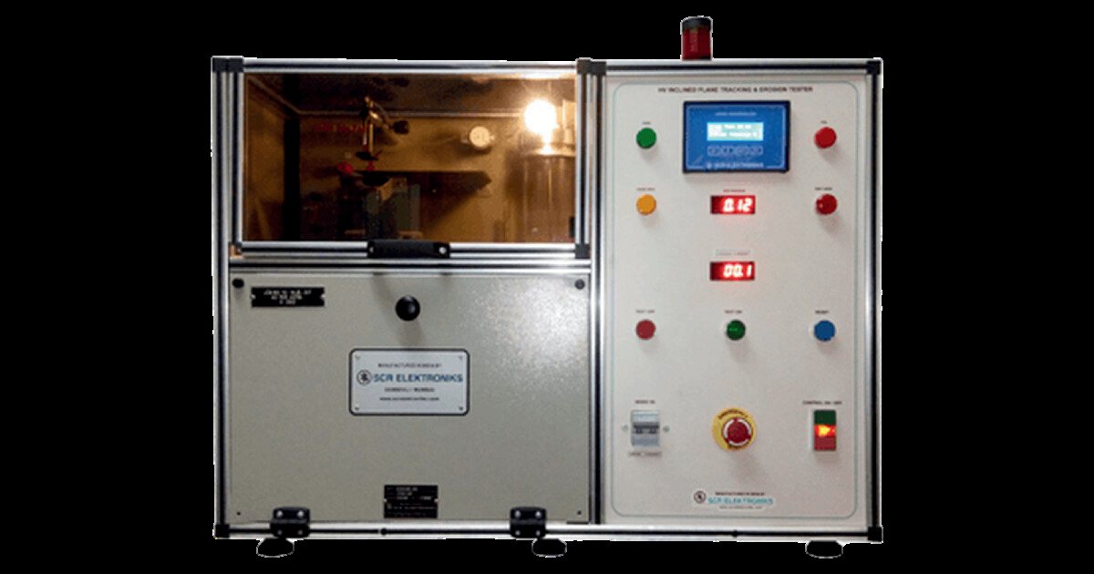 Tracking and erosion test chamber